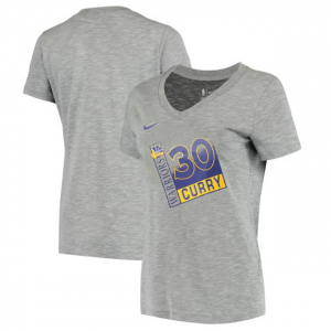 Nike Women's Nba Gsw Esteph Curry V Neck T-Shirt - Aq5978-064