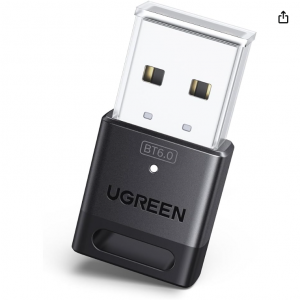 31% off UGREEN USB Bluetooth Adapter for PC, Bluetooth 6.0 Dongle Receiver EDR & BLE @Amazon