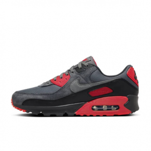 Nike Men's Air Max 90 'Iron Grey Fire Red' - Dm0029-007