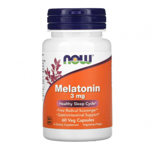 NOW Foods, 褪黑荷爾蒙，3 毫克，60 全素膠囊