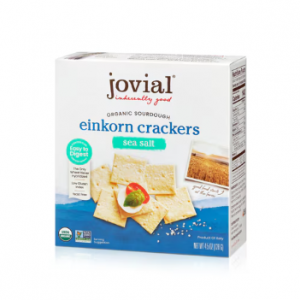 Jovial Organic Sourdough Einkorn Crackers Sea Salt -- 4.5 oz
