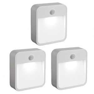 Mr Beams MB720 20 Lumen Wireless Battery Powered Motion Sensing Nightlight, 3-Pack, White @ Amazon