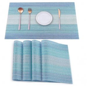 HeloHo Placemats Set of 4(Blue)@ Amazon