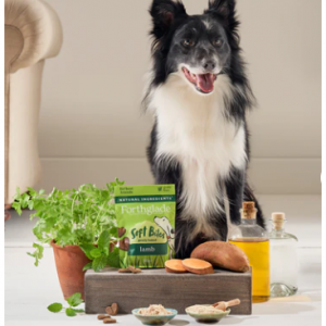 Soft bites lamb dog treats, Pack x 8