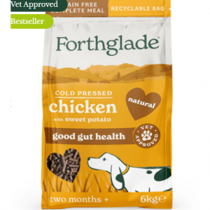 Cold pressed chicken dry dog food, 20kg