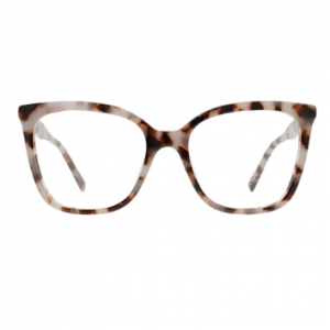 Jasmine Pink Ribbon Cat Eye Milky Havana Purple Glasses