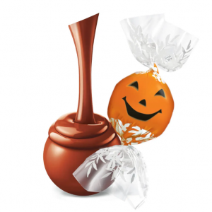 Lindt Milk Chocolate Jack - O - Lantern LINDOR Truffles 800-pc Case (353 oz)
