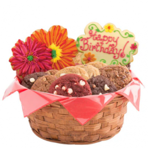 Cookies by Design Birthday Splendor Basket Large - 2 Cookie