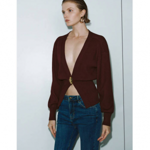 Urban Revivo V领针织开衫