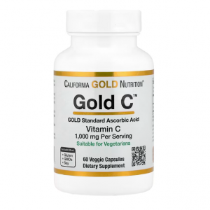 California Gold Nutrition, Gold C，维生素 C，1,000 毫克，60 粒素食胶囊