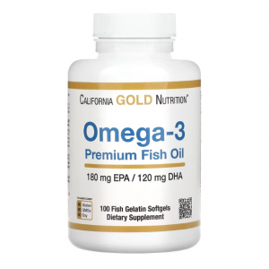 California Gold Nutrition, Omega-3 优质鱼油，100 粒鱼明胶软胶囊（每粒 1100 毫克）