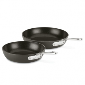 All-Clad Essentials Hard Anodized Nonstick Fry Pan Set 2 Piece, 8, 10,5 Inch @ Amazon