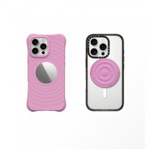 Casetify  波漾 樱草粉手机壳 + Snappy™ 波漾磁吸手机支架 - 樱草粉 套装
