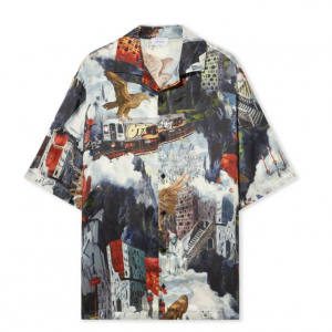 Off-White World Paint Viscose 保龄球衬衫