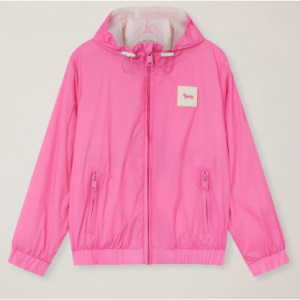 Nylon jacket with hood