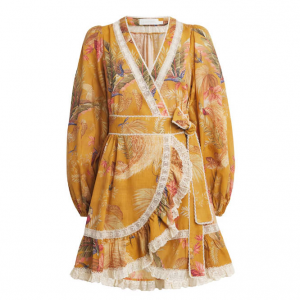 Zimmermann Multi Cotton Palm Ascension 迷你连衣裙