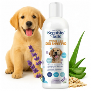 Scrubby Tails  天然燕麦狗狗和幼犬洗发水，缓解皮肤瘙痒，16 fl. oz.