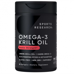 Sports Research 南极磷虾油 Omega 3 软胶囊 1000mg 60粒