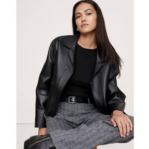 Banana Republic 罗纹长袖圆领T恤