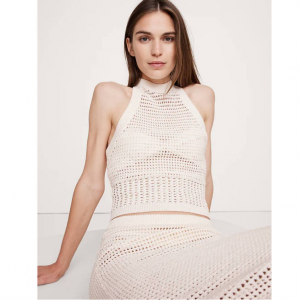 Banana Republic 棉质钩针编织网眼吊带上衣