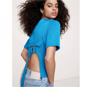 Banana Republic 棉质露背毛衣上衣