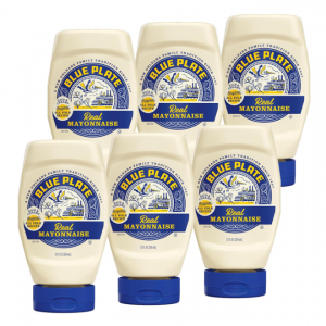 Blue Plate Real Mayonnaise, 12 Fl Oz Squeeze Bottle (Pack of 6) @ Amazon