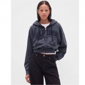 Gap VintageSoft 1969 Logo 拉链连帽衫