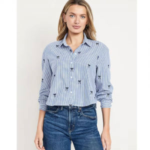 Old Navy Cropped Button-Down Shirt