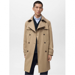 MANGO Water-repellent belted trench coat
