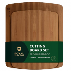 ROYAL CRAFT WOOD Cutting Boards for Kitchen (2 pcs) @ Amazon