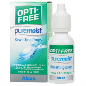 Opti-Free 隐形眼镜润眼眼药水 12ml @ Amazon