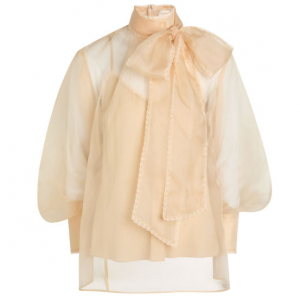 ZIMMERMANN 真丝欧根纱衬衫