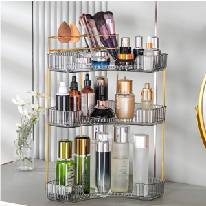 shuang qing Upgraded 3-Tier Corner Bathroom Countertop Organizer @ Amazon