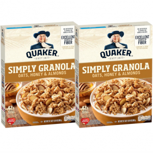 Quaker Simply Granola Honey & Almond, (Pack of 2) @ Amazon
