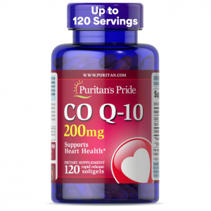 Puritan's Pride Coenzyme CoQ10 200mg, 120 Servings, Rapid Release Softgels @ Amazon