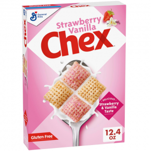 Strawberry Vanilla Chex Cereal, Gluten Free Breakfast Cereal, 12.4 oz @ Amazon
