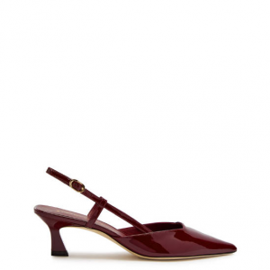 STUART WEITZMAN Vinnie 50 patent leather slingback pumps