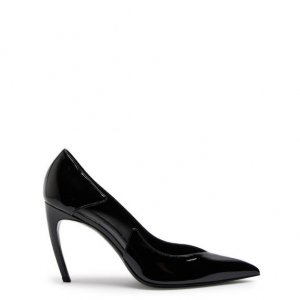 THE ATTICO Mia 95 cut-out patent leather pumps