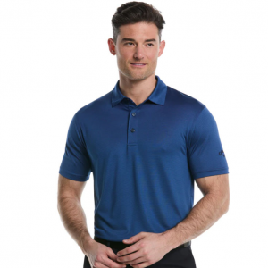 Mens Fine Line Stripe Golf Polo
