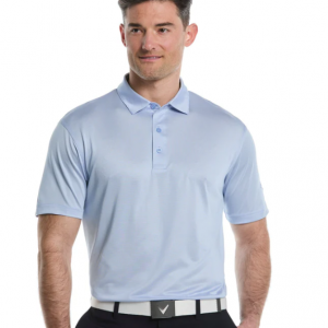 Mens Fine Line Stripe Golf Polo