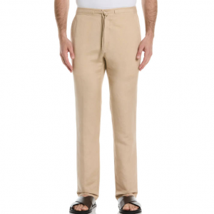 Cubavera Linen-Blend Core Drawstring Pants