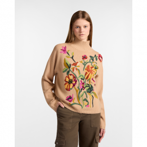 Jacquard Floral Sweater