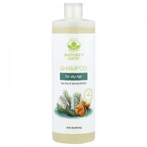 Mild By Nature, (Nature's Gate), Tea Tree & Sea Buckthorn Shampoo for Oily Hair, 16 fl oz (473 ml)