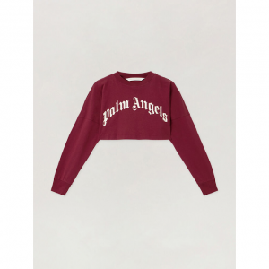 Curved Logo Crop Top