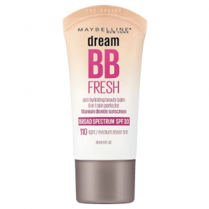 Maybelline, Dream BB Fresh, Skin Hydrating Beauty Balm, SPF 30, 110 Light/Medium Sheer Tint, 1 fl