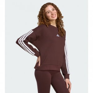 Essentials 3-Stripes Fleece Sweatshirt