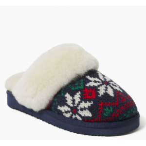 Women's Fireside by Dearfoams Sydney Holiday Fairisle Scuff