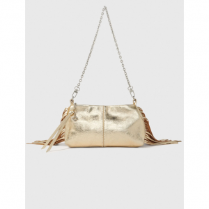 Metallic leather Miss M clutch bag