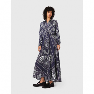 Maxi bandana print dress
