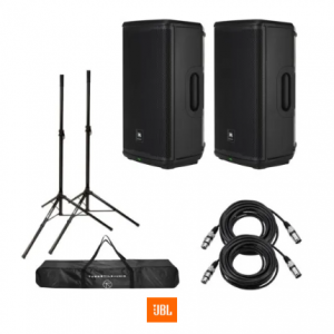 JBL (2) EON715 15英寸 1300W 有源便携式PA音箱,带蓝牙和DSP功能